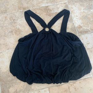 FREE PEOPLE black cropped tank